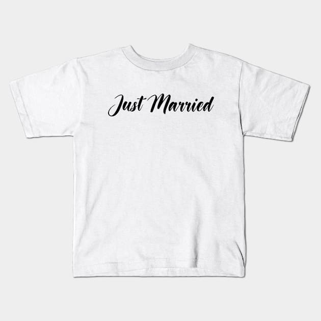 Just Married Kids T-Shirt by TheTreasureStash